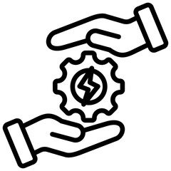 Energy Efficiency Outline Icon