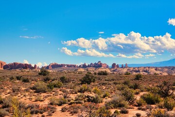 Fall in Arches National Park in Utah.
