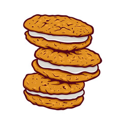 cake isolated on white background