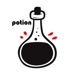 chemical laboratory glassware design vector