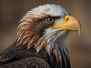 Obraz premium extreme close-up photograph of an eagle's head