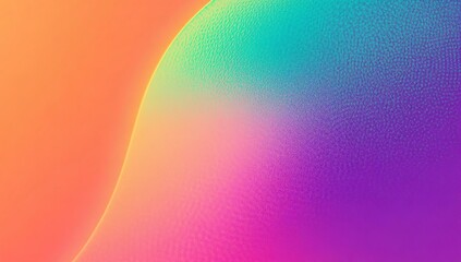 Orange teal green pink abstract grainy gradient background noise texture effect summer poster design