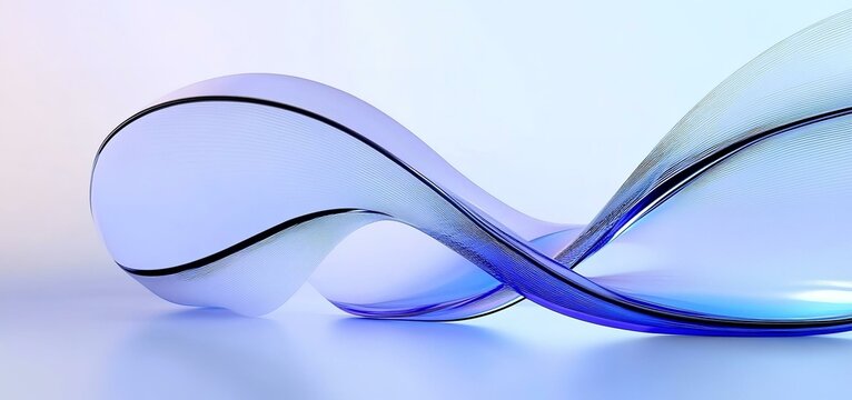 Fototapeta Abstract minimalist shape light background design 3d render