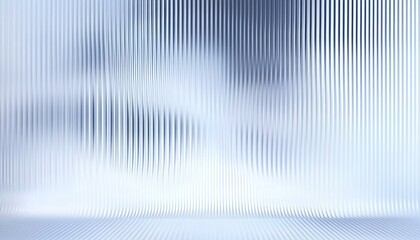 Abstract background design with reeded glass effect 3d render