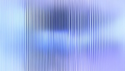 Abstract background design with reeded glass effect 3d render