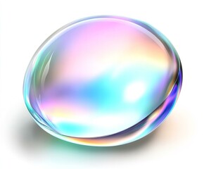 Iridescent bubble 3d render