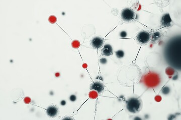 Abstract background atoms and molecules