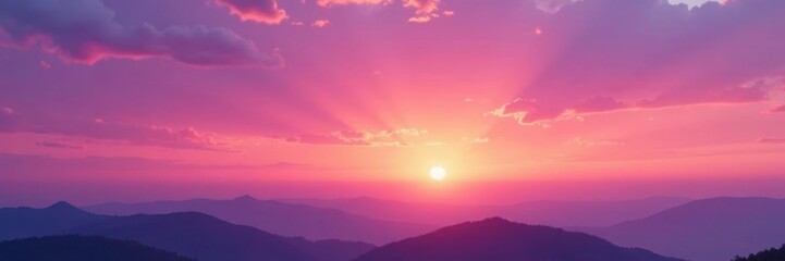 Fototapeta premium Soft purple, pink, and orange gradient sky Peaceful post-sunset ambiance , purple, colors