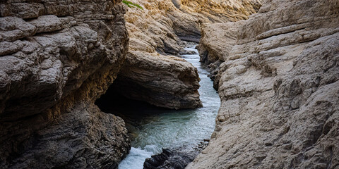 Stream in a Rocky Canyon