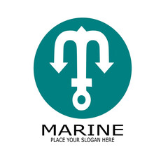 Obraz premium MARINE PLACE YOUR SLOGAN HERE