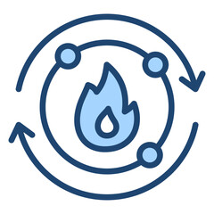 Metabolism Blue Icon