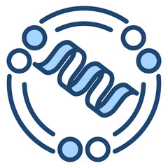 Secondary Structure Blue Icon