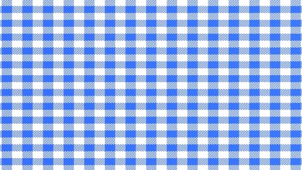Blue and white checkered tablecloth texture	
