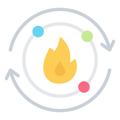Metabolism Flat Icon