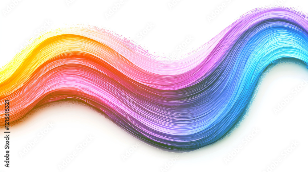 Wall mural Abstract Colorful Wave Background: Vibrant Gradient Texture for Trendy Designs