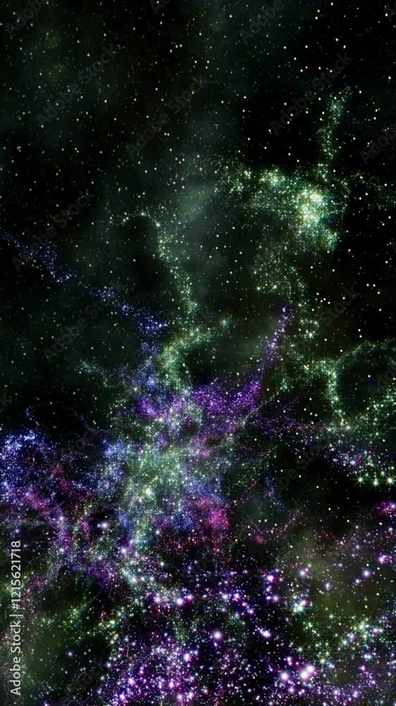 Canvas Prints stellar voyage through deep space loop