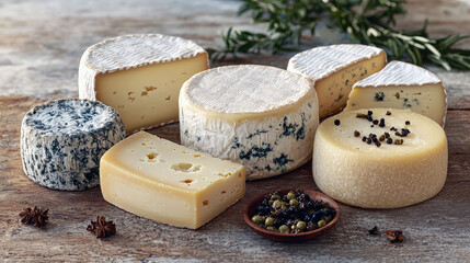 A Selection of Exquisite Cheeses: A Culinary Delight for Cheese Lovers
