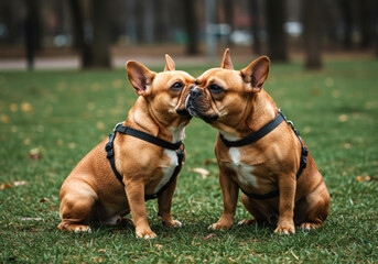 Fototapeta premium French Bulldogs