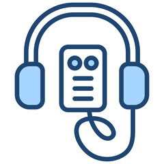 Audio Guide Blue Icon