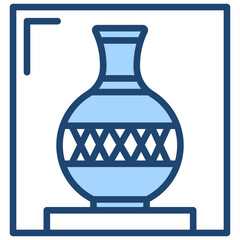 Display Case Blue Icon