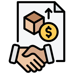 Sponsor Outline Color Icon