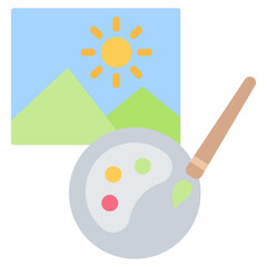 Art Flat Icon
