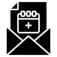 Invitation Glyph Icon
