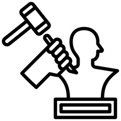 Sculpture Outline Icon
