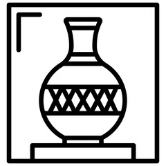 Display Case Outline Icon
