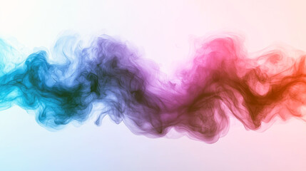 Fototapeta premium Abstract Colorful Smoke: Dynamic Swirling Texture, Ethereal and Dreamlike Digital Art