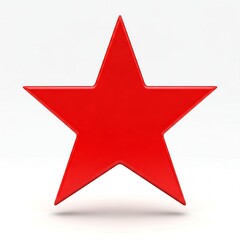 Obraz premium red star icon