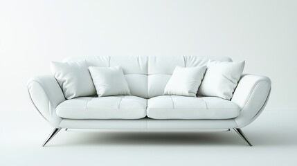 sofa waiting in the white background