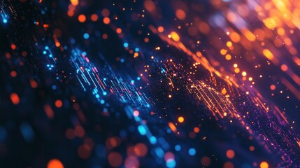 Fototapeta premium Abstract Digital Art: A Symphony of Light and Color