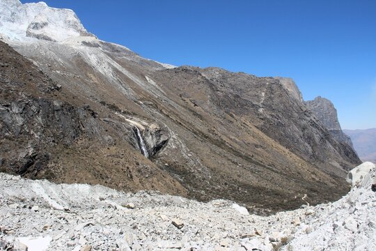 Image from the trekking experience to Paron Lake at Huascaran National Park, Cordillera Blanca Range in Ancash, Peru.