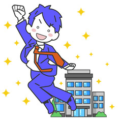 会社で活躍する若い男性社員・新入社員