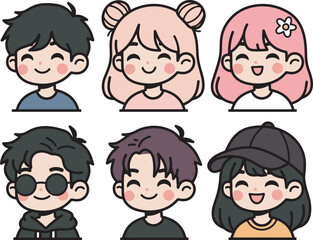 People character sets illustration design art