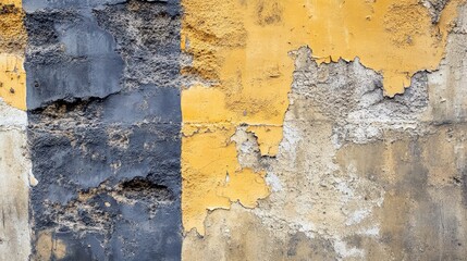 Obraz premium Textured wall with peeling paint in urban setting