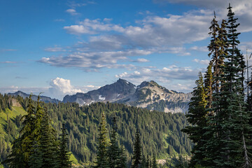 The Tatoosh Range seen from Paradise in Mount Rainier National Park.