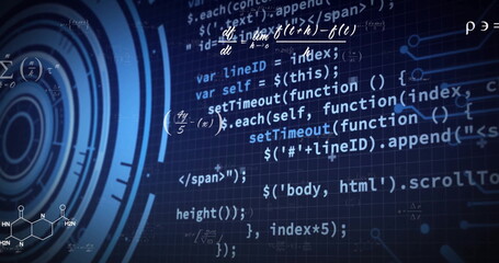 Image of mathematical data processing over scope scanning