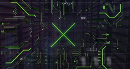 Image of computing data processing over computer servers