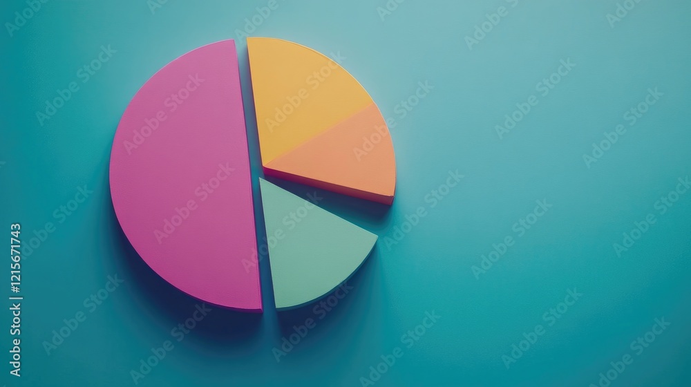 Poster a colorful pie chart with an empty section, symbolizing incomplete advice or analysis.