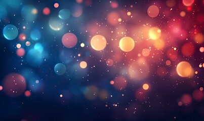 Bokeh Lights Background Abstract Image Warm and Cool Tones
