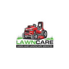 Illustration vector graphic of lawn mower logo