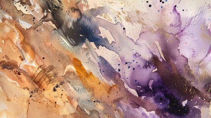 Fototapeta premium Galaxy_painting_Watercolor_background_Abstract