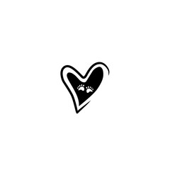 heart footprint icon