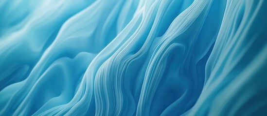 Obraz premium Abstract Blue Fabric Waves