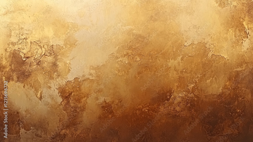 Poster Abstract textured background in warm golden tones with a smooth gradient and Copy Space for design projects.