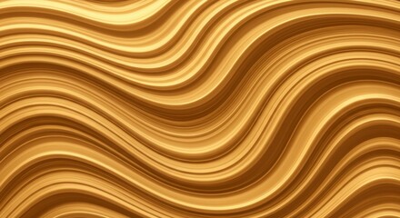 Abstract wavy pattern, golden honey tones, flowing lines, organic curves, liquid gold texture, hypnotic undulating design, smooth gradients, warm color palette, surreal background, rippling surface, f