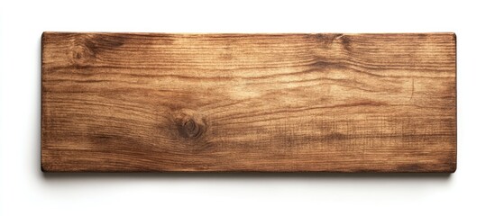 Obraz premium Wooden planked surface with natural grain texture isolated on white background, ideal for adding text or design elements, Copy Space