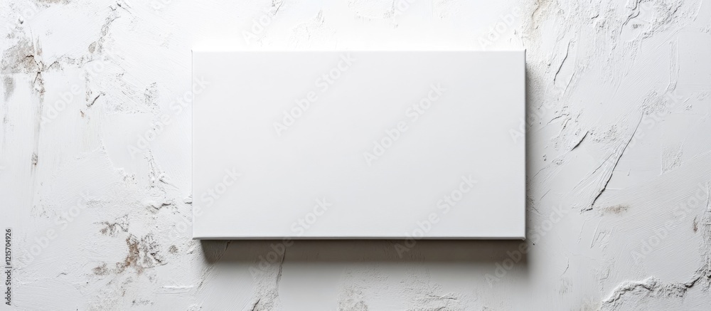 Poster blank white canvas on textured background with ample copy space for text or design elements.
